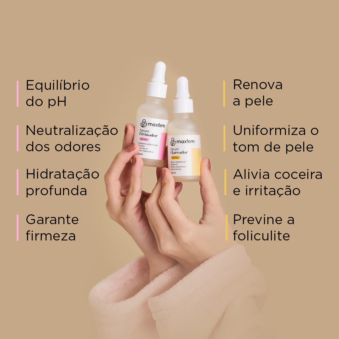 Kit Sérum Maxfem (Sérum Firmador + Sérum Clareador)